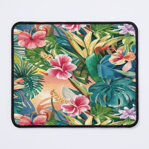 Item preview, Summer tropical Modern flower print. Seamless pattern. Hand drawn style. designed and sold by asbno19.