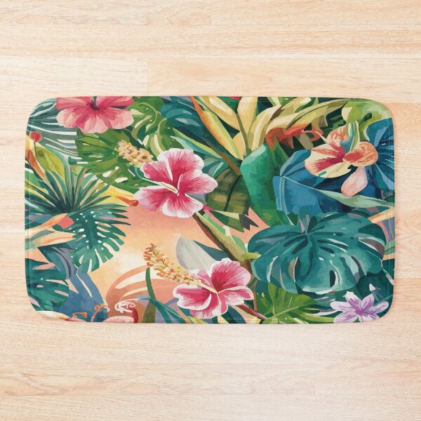 Item preview, Summer tropical Modern flower print. Seamless pattern. Hand drawn style. designed and sold by asbno19.