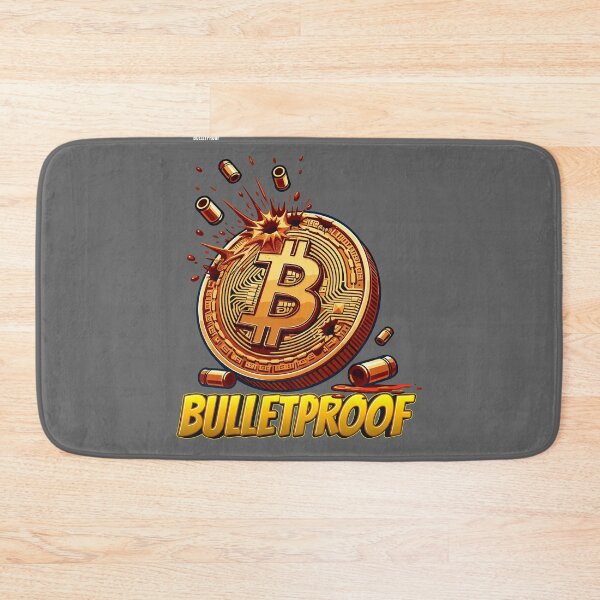 Item preview, Bulletproof Bitcoin designed and sold by CryptoFunMerch.