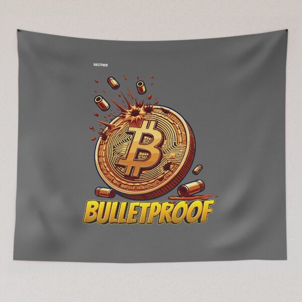 Item preview, Bulletproof Bitcoin designed and sold by CryptoFunMerch.