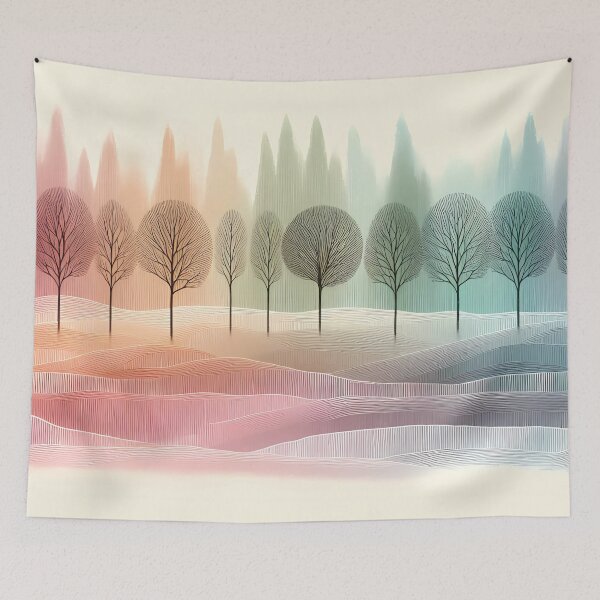 Item preview, Copy of Brush strokes tree pattern.  designed and sold by ShazellArt.