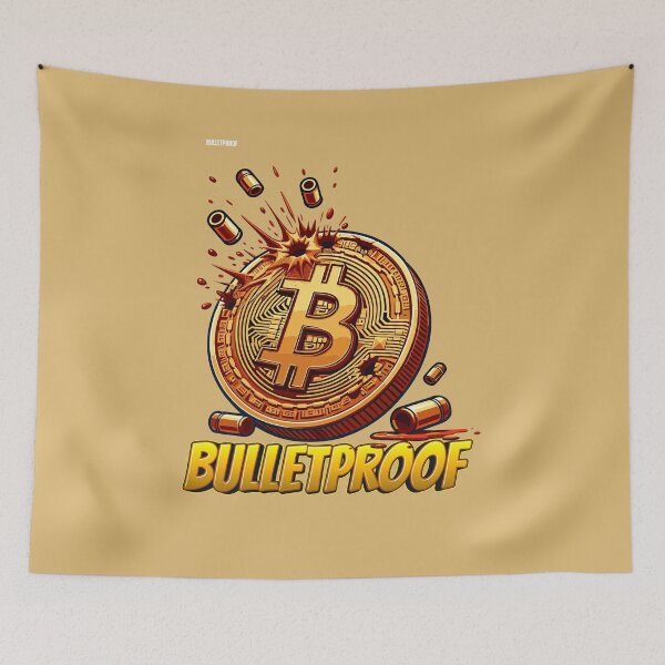 Item preview, Bulletproof Bitcoin designed and sold by CryptoFunMerch.