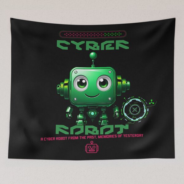 Item preview, Cyber Pop Art: A Cyber Robot Celebrates Popular Culture of the Past in Digital Art designed and sold by Artedig.