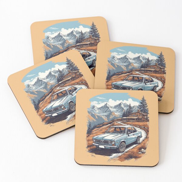 Item preview, Vintage Car Fashion Artistic Landscape drawing designed and sold by redask2me.