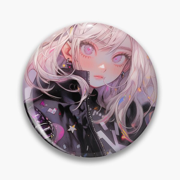 Item preview, Pink Emo Punk Stargazer Anime Girl designed and sold by bubblegoth.