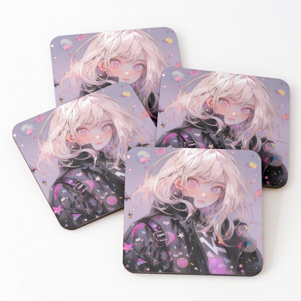 Item preview, Pink Emo Punk Stargazer Anime Girl designed and sold by bubblegoth.