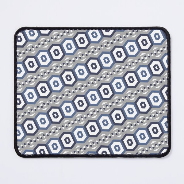 Item preview, Blue-Grey Multicolor Hexagon Ring Eyelets Egyptian Coherent Drafts designed and sold by Alchemy-A-La-G.