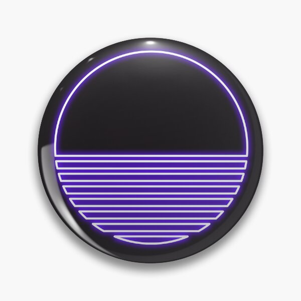 Item preview, Neon Outrun Sun Purple designed and sold by Kat91x.