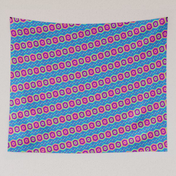 Item preview, Spring Multicolor Hexagon Ring Eyelets Egyptian Coherent Drafts designed and sold by Alchemy-A-La-G.
