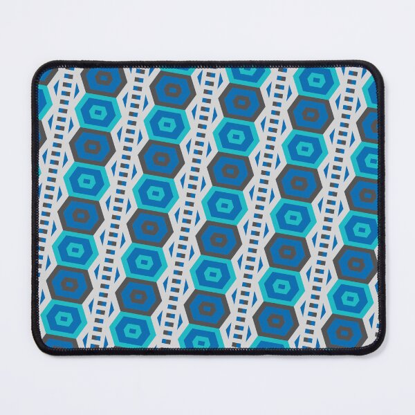 Item preview, Teal Multicolor Hexagon Ring Eyelets Egyptian Coherent Drafts designed and sold by Alchemy-A-La-G.