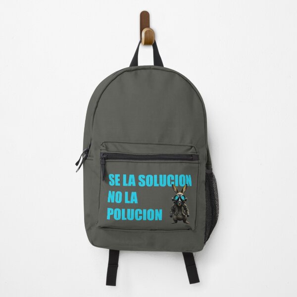 Item preview, Be the Solution, Not the Pollution" Tee Shirt with Rabbit Wearing Mask designed and sold by La Loca.