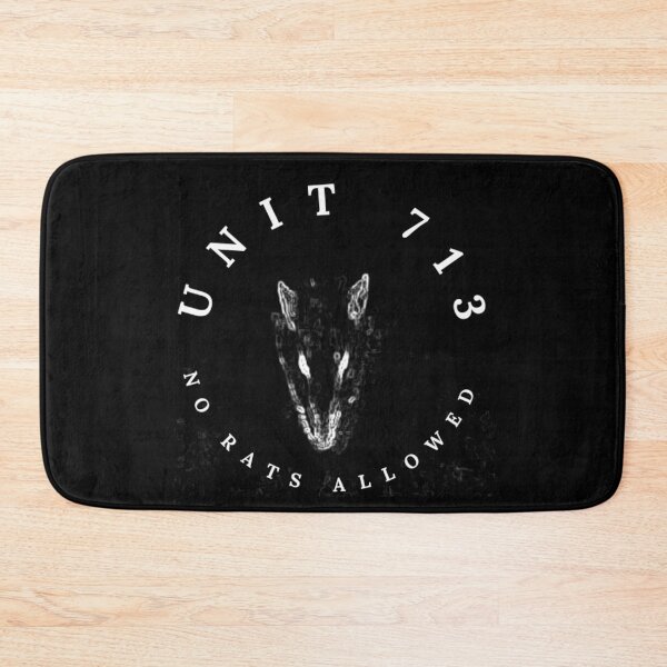 Item preview, UNIT 713, no rats allowed,  black 2 designed and sold by Unit713-Shop.