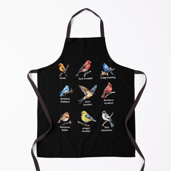 Item preview, Garden Birds Oriole-Red Crossbill-Indigo Bunting-Mountain BlueBird-Barn designed and sold by DavidBriot.