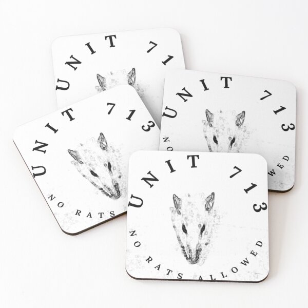Item preview, UNIT 713, no rats allowed,  white 2 designed and sold by Unit713-Shop.