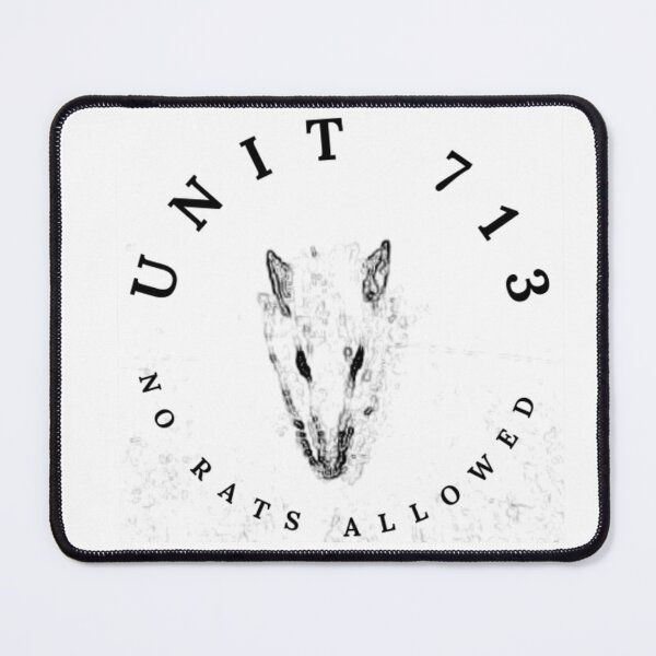 Item preview, UNIT 713, no rats allowed,  white 2 designed and sold by Unit713-Shop.