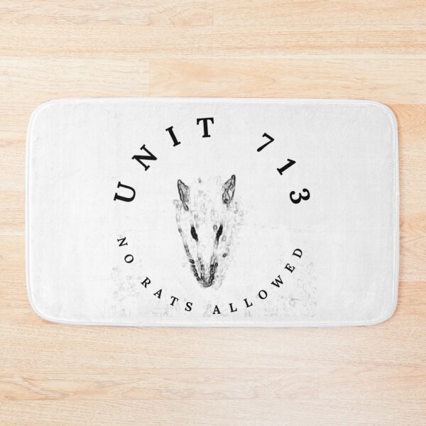 Item preview, UNIT 713, no rats allowed,  white 2 designed and sold by Unit713-Shop.