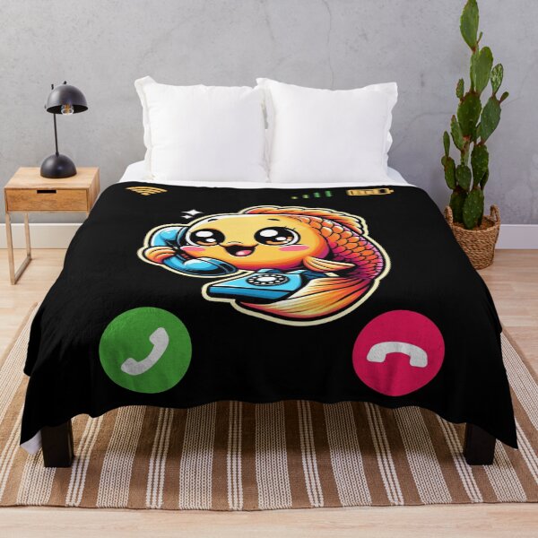 Item preview, Kawaii Carp Chatting on Phone designed and sold by ArtFeverShop.