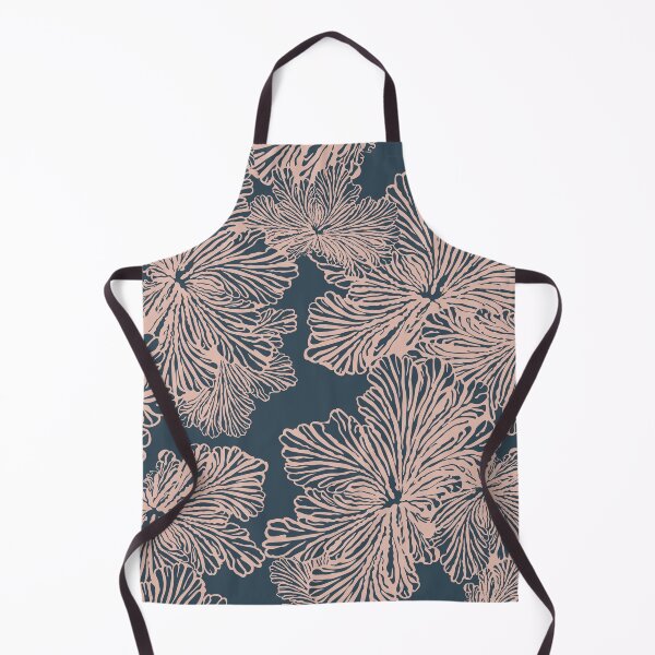 Item preview, Floral pattern organic dark blue and pink designed and sold by reznieh.