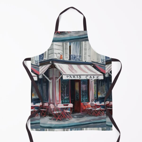 Item preview, “Paris Cafe” Scene - Charming Watercolor and Mixed Media Artwork… By Carraann designed and sold by CARRAANN.