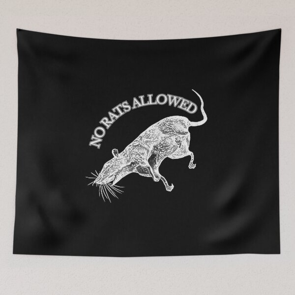 Item preview, UNIT 713, no rats allowed,  black 4 designed and sold by Unit713-Shop.