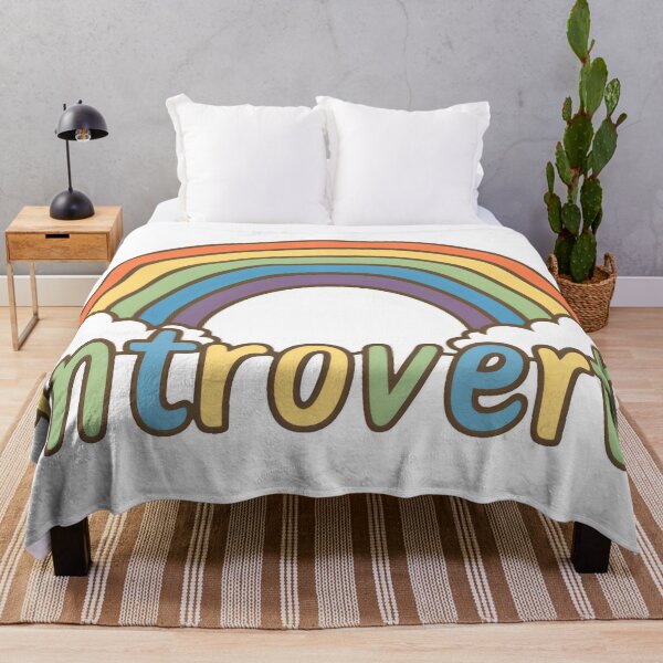 Item preview, Colorful Introvert Rainbow Graphic Sticker, Cute Pastel Tone Rainbow Label Design, Perfect Gift for Introverts designed and sold by WatermelonPink.