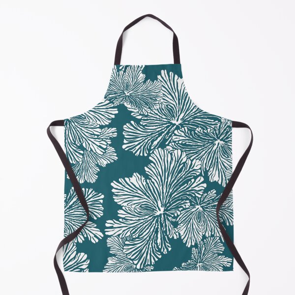 Item preview, Floral pattern organic turquoise designed and sold by reznieh.