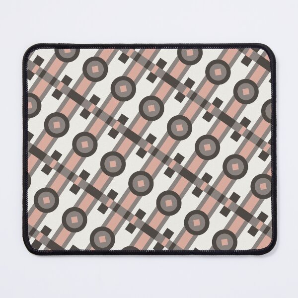 Item preview, Pink Multicolor Line Striped Circles & Rectangles Coherent Drafts designed and sold by Alchemy-A-La-G.