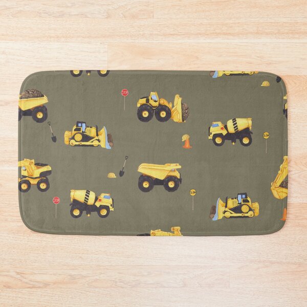 Item preview, Earth Moving Vehicles - Army Green designed and sold by Catherine Wallace Art.