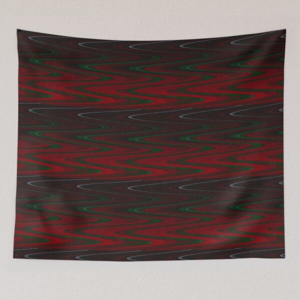 Item preview, Red and Green Static TV Wavey Waves designed and sold by mizdarknezz3.