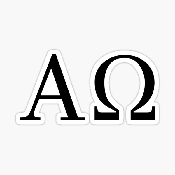 Item preview, Greek Alfa Omega Symbol designed and sold by AnnSign.