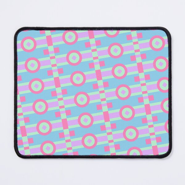 Item preview, Pastel Multicolor Line Striped Circles & Rectangles Coherent Drafts designed and sold by Alchemy-A-La-G.