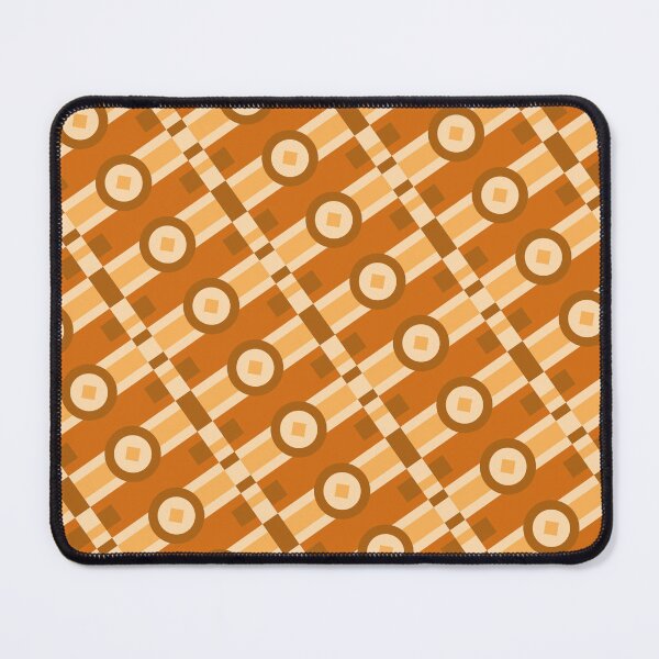Item preview, Orange Multicolor Line Striped Circles & Rectangles Coherent Drafts designed and sold by Alchemy-A-La-G.