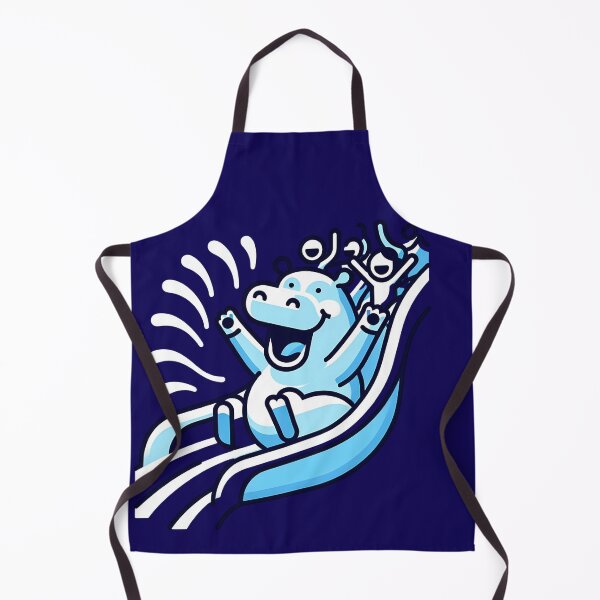 Item preview, Surreal Hippo Slide: A Joyful Water Park Adventure designed and sold by 0penvimark.