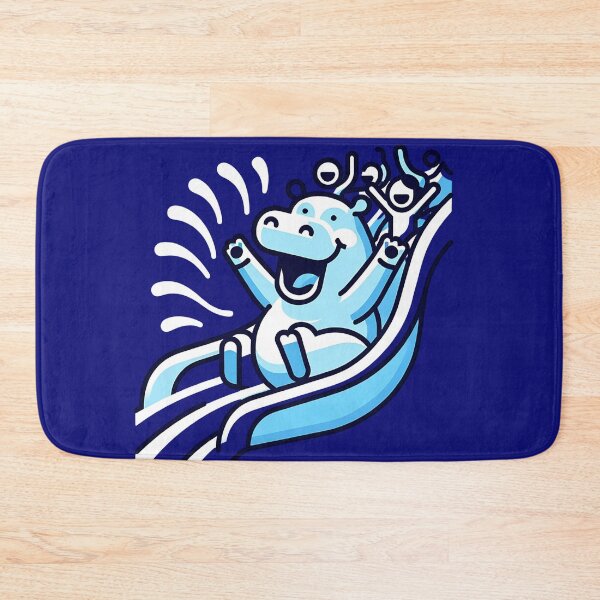Item preview, Surreal Hippo Slide: A Joyful Water Park Adventure designed and sold by 0penvimark.