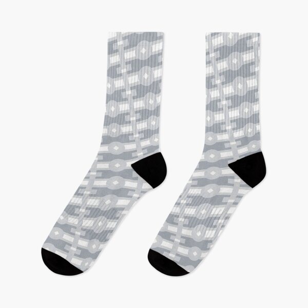 Item preview, Grey Multicolor Line Striped Circles & Rectangles Coherent Drafts designed and sold by Alchemy-A-La-G.