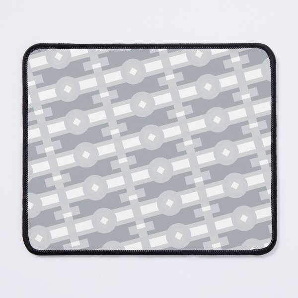 Item preview, Grey Multicolor Line Striped Circles & Rectangles Coherent Drafts designed and sold by Alchemy-A-La-G.
