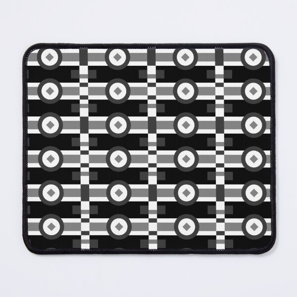 Item preview, Black Multicolor Line Striped Circles & Rectangles Coherent Drafts designed and sold by Alchemy-A-La-G.