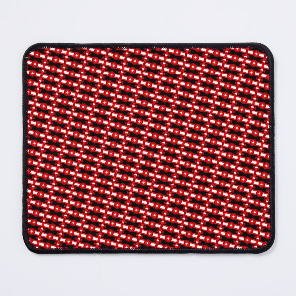 Item preview, Red Multicolor Line Striped Circles & Rectangles Coherent Drafts designed and sold by Alchemy-A-La-G.
