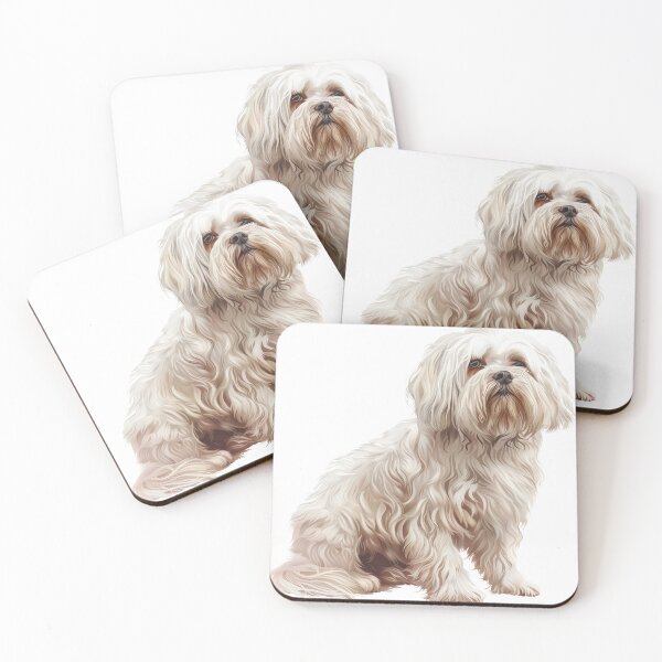 Item preview, Fluffy White Havanese Dog in Portrait designed and sold by NatureSyllabus.