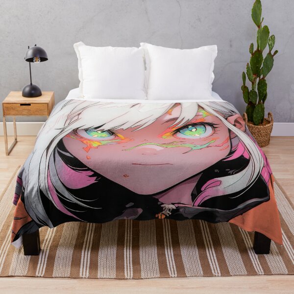 Item preview, Melancholy Neon Edgy Punk Contrast Anime Girl designed and sold by bubblegoth.