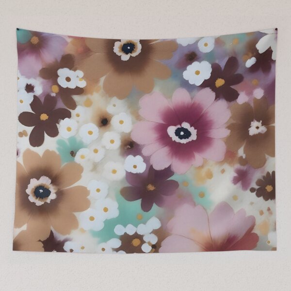 Item preview, Colorful Floral Print: Gently Rounded Flower Edges Close-Up designed and sold by MrKATORSKI.