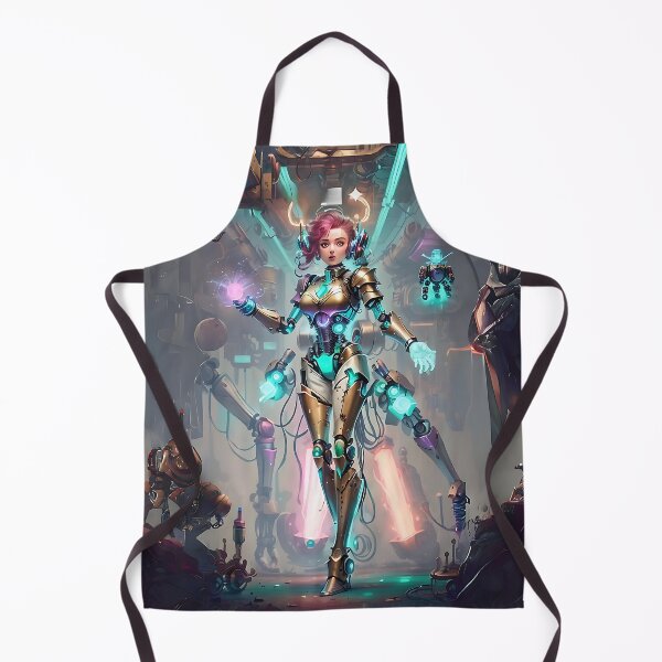 Item preview, Cyberpunk Chronicles: The Pink-Haired Cyborg and her Robotic Sidekick designed and sold by Namelesssss458.