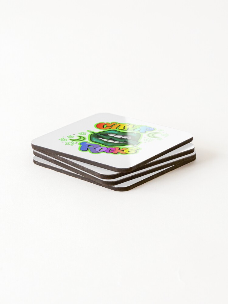 Thumbnail 4 of 5, Coasters (Set of 4), Green Rocks designed and sold by StaceyZ.