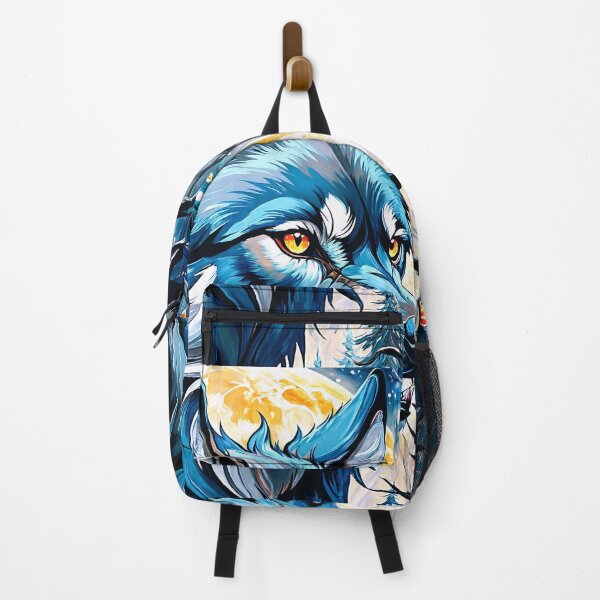 Item preview, A wolf under the full moon designed and sold by PixelCraftDSG.
