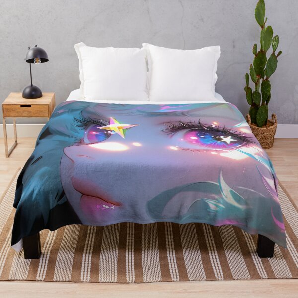 Item preview, Celestial Luminescent Nebula Dream Anime Girl designed and sold by bubblegoth.