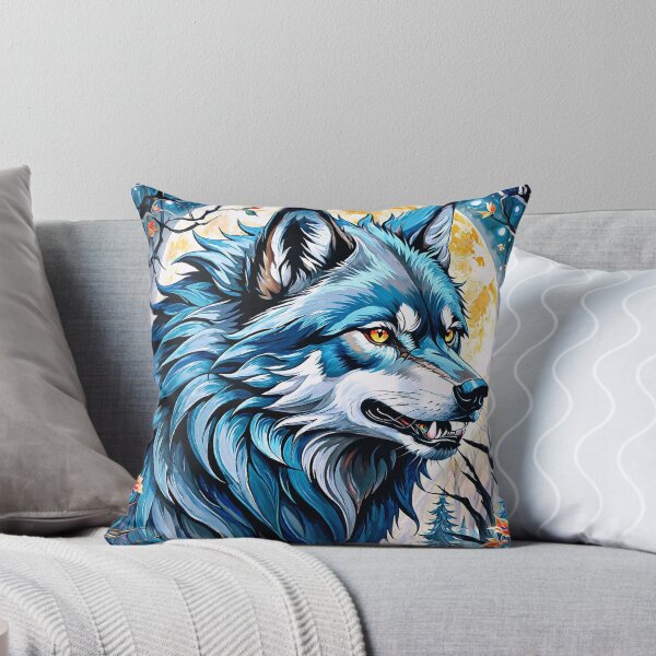 Item preview, A wolf under the full moon designed and sold by PixelCraftDSG.