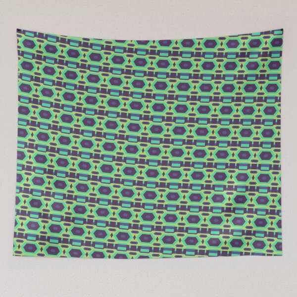 Item preview, Inspiring Multicolor Line Stripes Hexagons & Diamonds Coherent Drafts designed and sold by Alchemy-A-La-G.