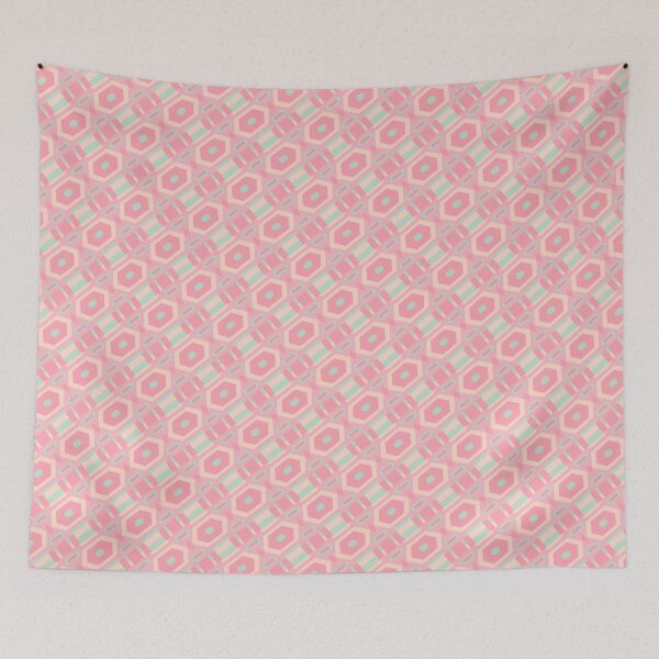 Item preview, GIrly Multicolor Line Stripes Hexagons & Diamonds Coherent Drafts designed and sold by Alchemy-A-La-G.