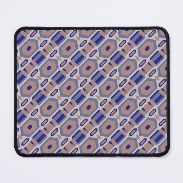 Item preview, Brown Multicolor Line Stripes Hexagons & Diamonds Coherent Drafts designed and sold by Alchemy-A-La-G.