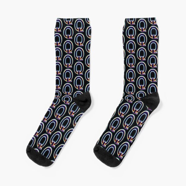 NEON LETTER Q Socks